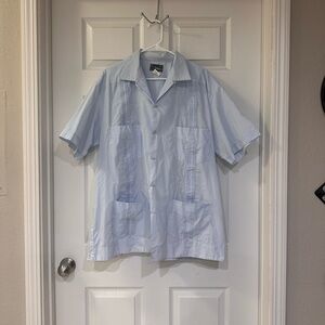 Vintage Light Blue Short Sleeve Shirt
